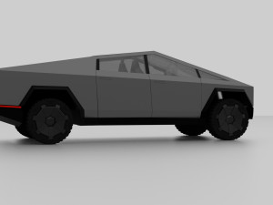tesla cybertruck 3Dモデル