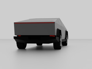 tesla cybertruck 3Dモデル