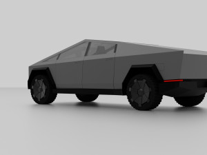 tesla cybertruck 3Dモデル