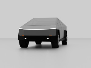 tesla cybertruck 3Dモデル