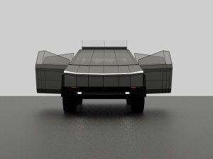 tesla cybertruck 3Dモデル
