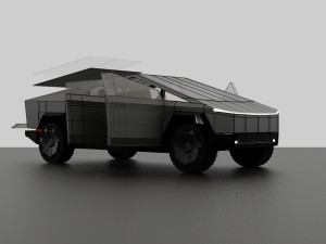 tesla cybertruck 3Dモデル