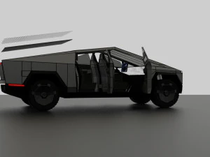 tesla cybertruck 3D Model