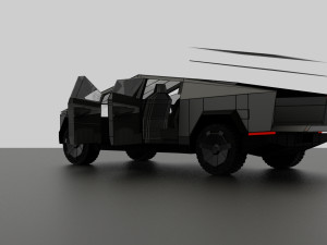 tesla cybertruck 3Dモデル