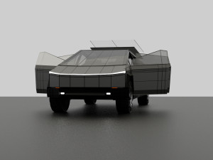 tesla cybertruck 3Dモデル