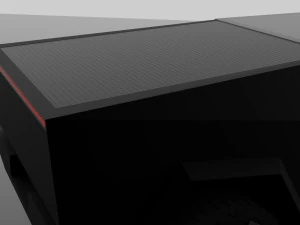tesla cybertruck -black- 3D Model