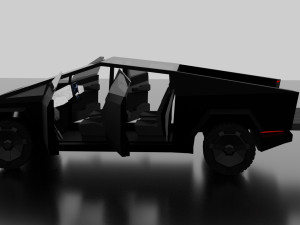 tesla cybertruck -black- 3D Модель