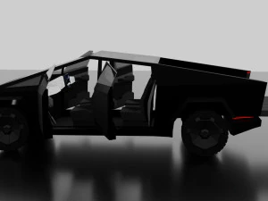 tesla cybertruck -black- 3D Model