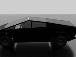 tesla cybertruck -black- 3D Модель