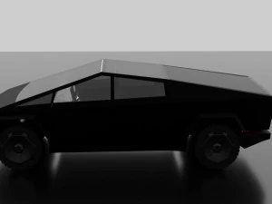 tesla cybertruck -black- 3D Model