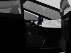 tesla cybertruck -black- 3D Модель