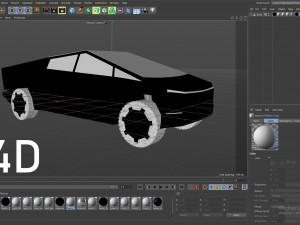 tesla cybertruck -black- 3D Модель