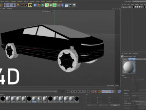 tesla cybertruck -black- 3D Model