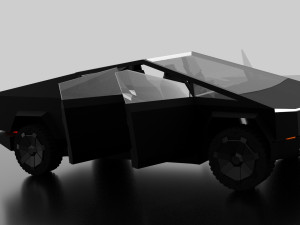 tesla cybertruck -black- 3D Модель