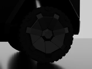 tesla cybertruck -black- 3D Model