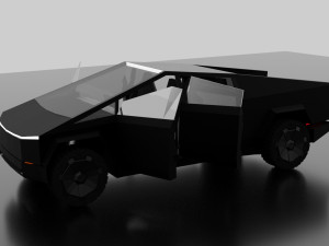 tesla cybertruck -black- 3D Модель