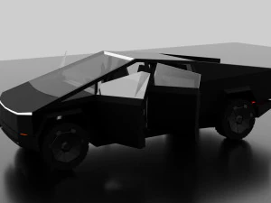 tesla cybertruck -black- 3D Model