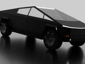 tesla cybertruck -black- 3D Модель