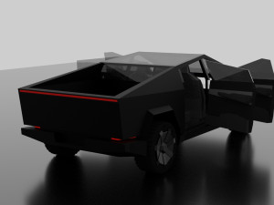 tesla cybertruck -black- 3D Модель