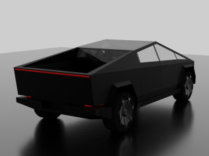 tesla cybertruck -black- 3D Модель