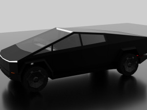 tesla cybertruck -black- 3D Модель
