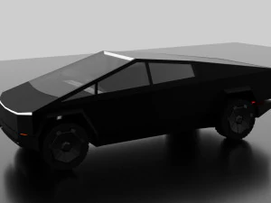tesla cybertruck -black- 3D Model