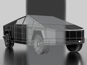 tesla cybertruck -black- 3D Model