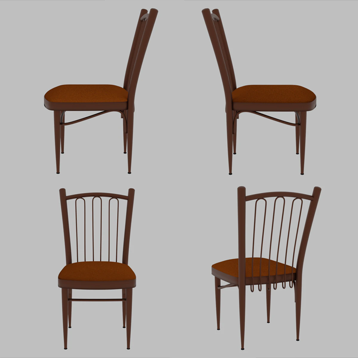 chair-restaurant 3D Model .c4d .max .obj .3ds .fbx .stl .blend 