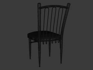chair-restaurant Modello 3D