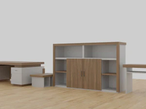 table set - office 3D Model