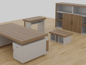 table set - office 3D Model