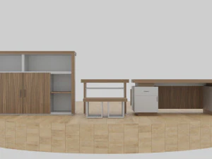 table set - office 3D Model