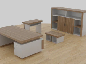 set da tavola - ufficio Modello 3D