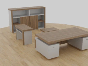 table set - office 3D Model