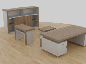 table set - office 3D Model