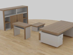 table set - office 3D Model