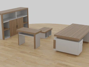 table set - office 3D Model