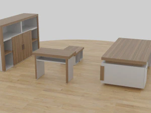 table set - office 3D Model