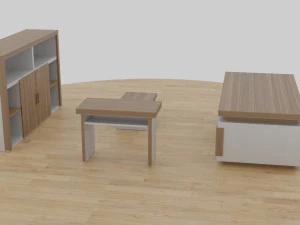 table set - office 3D Model