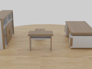 table set - office 3D Model