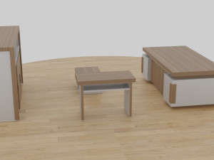table set - office 3D Model