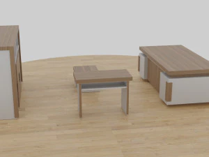 table set - office 3D Model