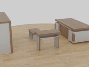 table set - office 3D Model