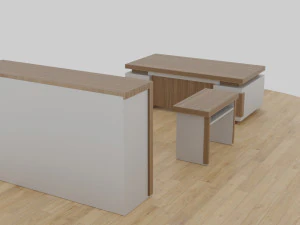 table set - office 3D Model