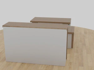 table set - office 3D Model