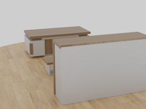 table set - office 3D Model