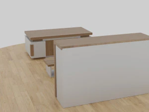 table set - office 3D Model
