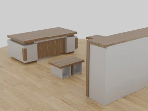 table set - office 3D Model