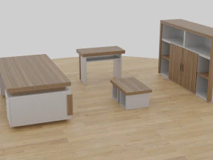 table set - office 3D Model