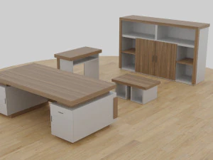 table set - office 3D Model
